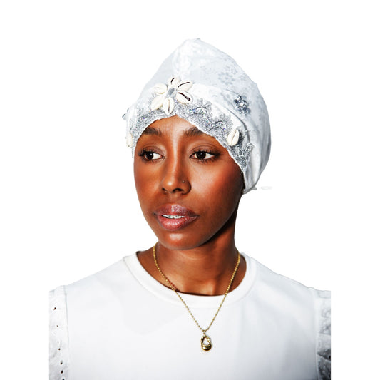 Pañuelo de Gala para Mujer de Obatala | Accesorio Ceremonial y Espiritual