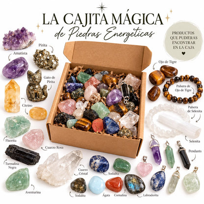 Crystal Scoop | Caja Sorpresa de Cuarzos y Piedras Energéticas | Mystery Box