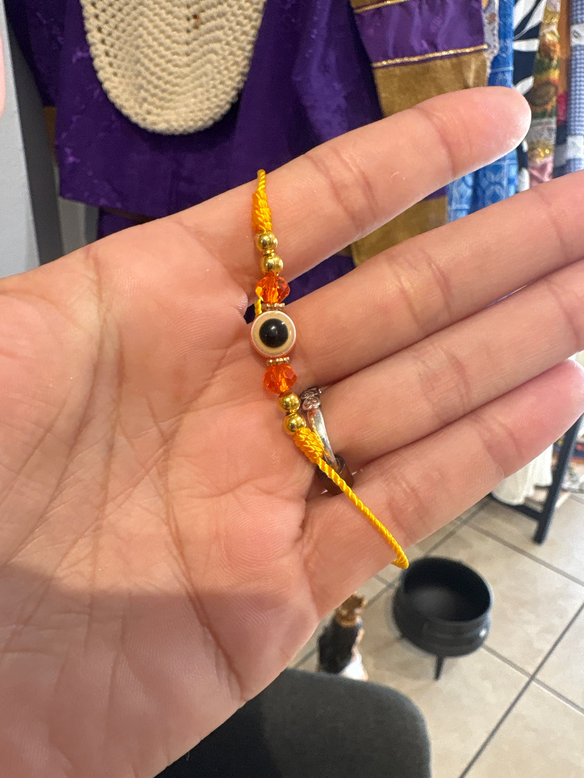 Pulsera de Amarilla y ojo turco | Espiritual, proteccion