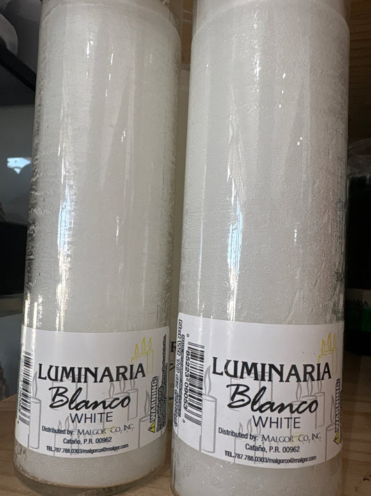 Caja de 12 velas blancas